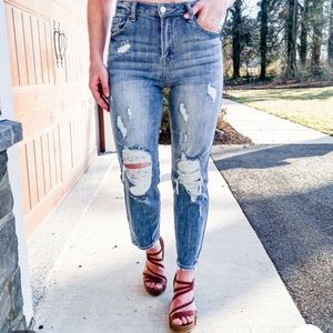 Risen high waisted jeans